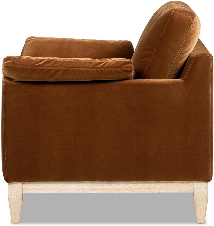 Rustic Modern Burnt Orange Accent Chair