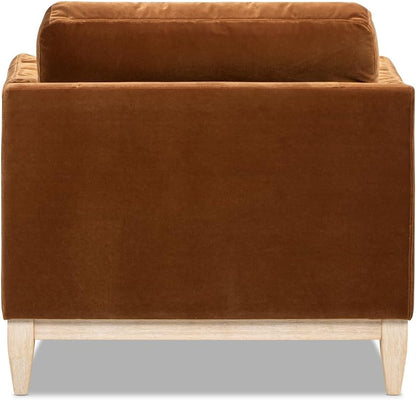 Rustic Modern Burnt Orange Accent Chair