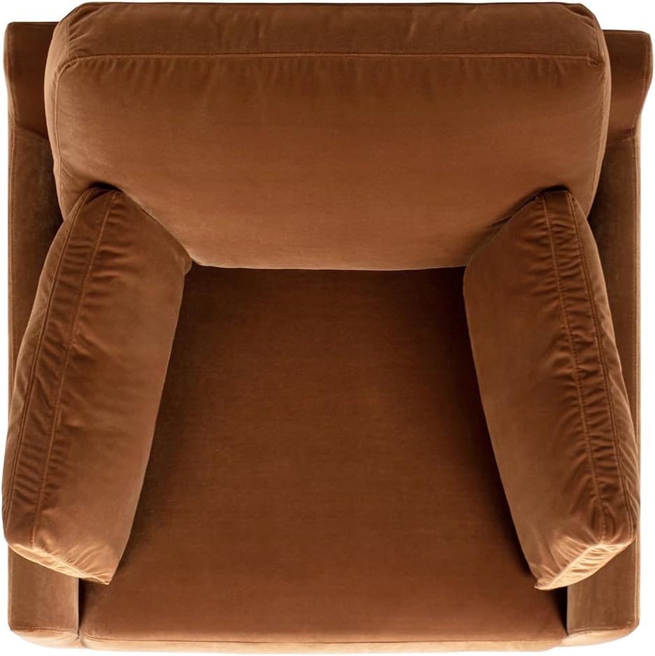 Rustic Modern Burnt Orange Accent Chair