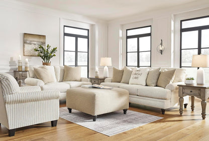 Classic Striped Upholstered Accent Chair
